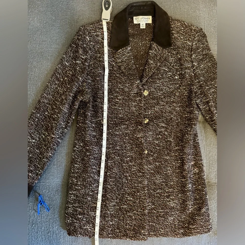 St. John Collection by Marie Gray knit blazer Size 10 - Picture 10 of 11